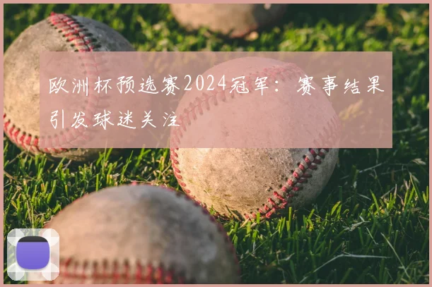 欧洲杯预选赛2024冠军：赛事结果引发球迷关注