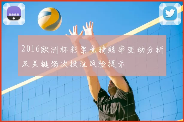 2016欧洲杯彩票竞猜赔率变动分析及关键场次投注风险提示